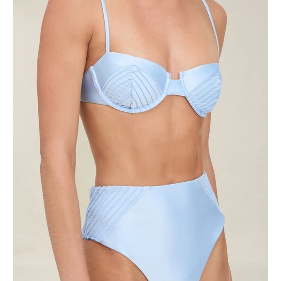 Devon Windsor Blue Bruna Bikini Top S - Picture 1 of 5